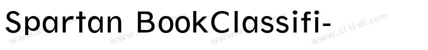 Spartan BookClassifi字体转换